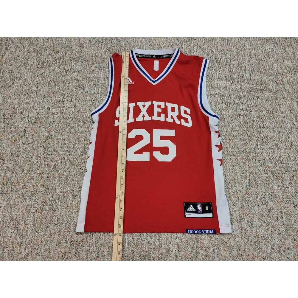 Adidas Philadelphia 76ers Jersey Mens Small Ben Simmons #25 Red NBA Basketball